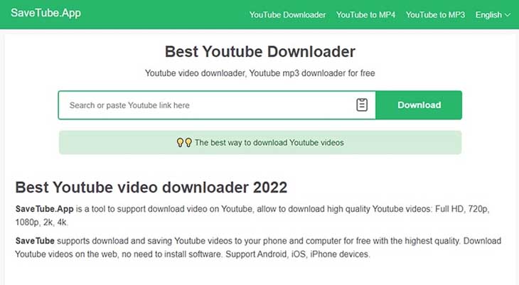 Download Video Youtube MP3 Gratis dengan SaveTube
