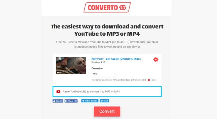 Download Video Youtube Menjadi MP3 ke Galeri via Converto