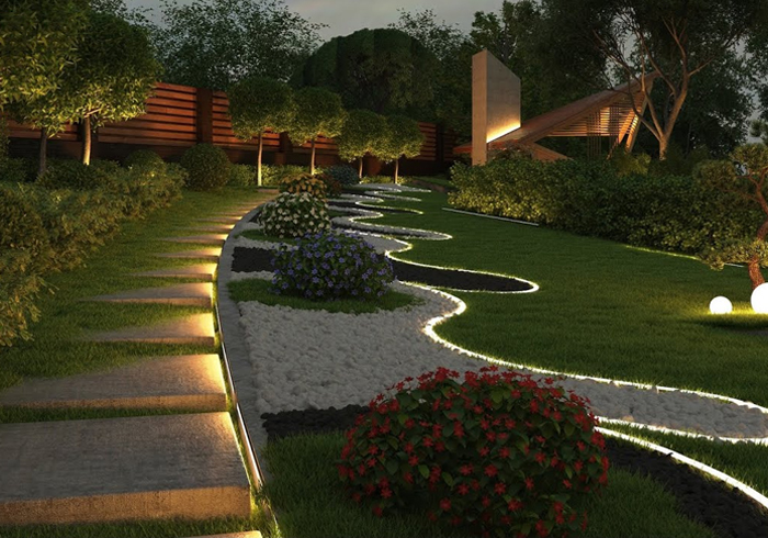 Outdoor lighting ideas to highlight landscaping features