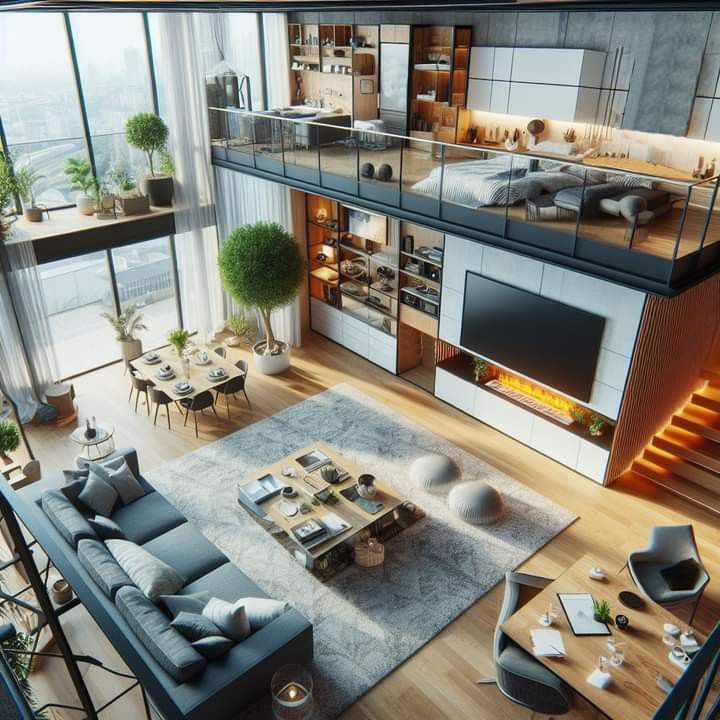 Modern loft house