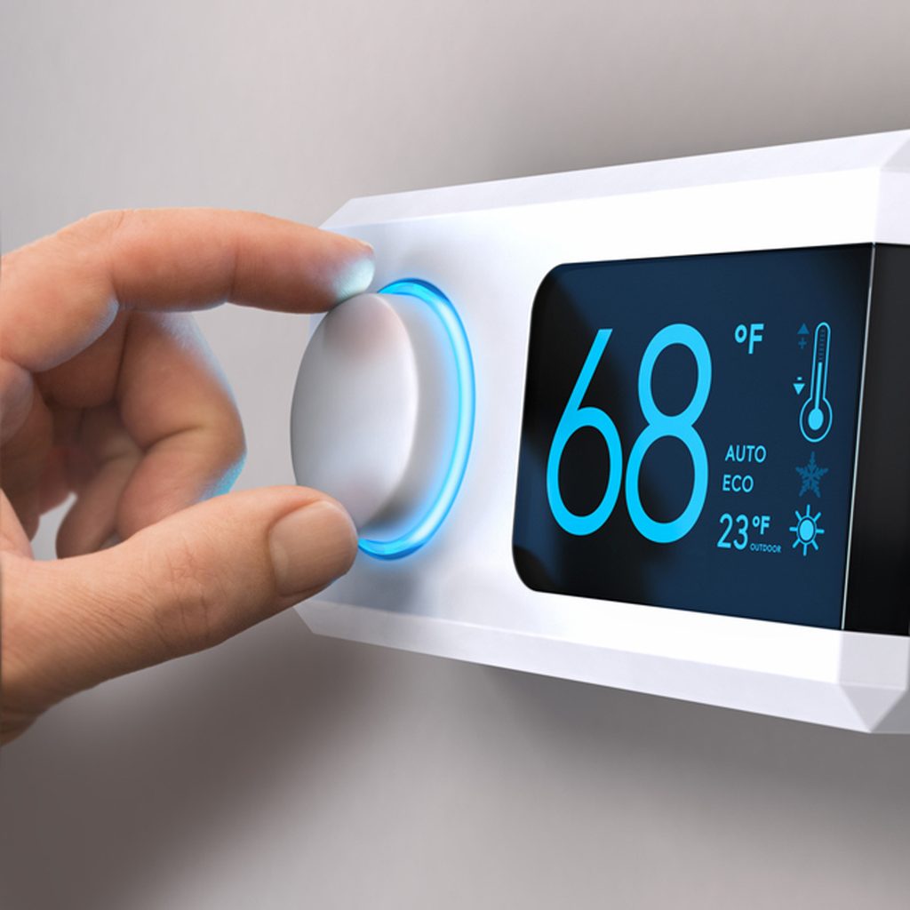 Smart thermostat house