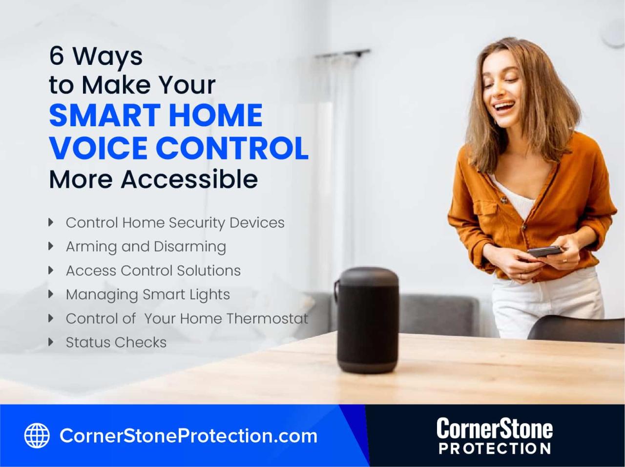Voice-controlled home
