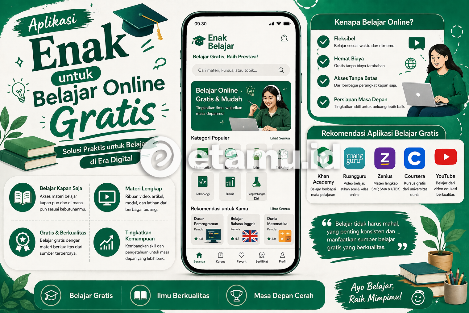 aplikasi belajar online