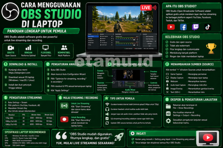 cara pakai obs studio