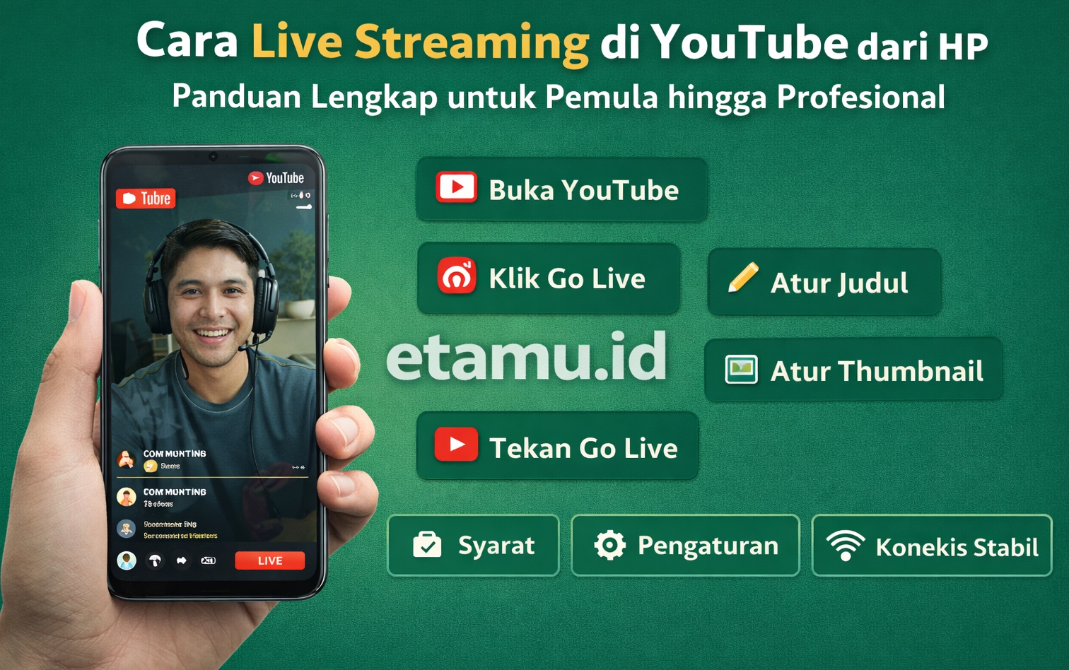 live streaming youtube hp