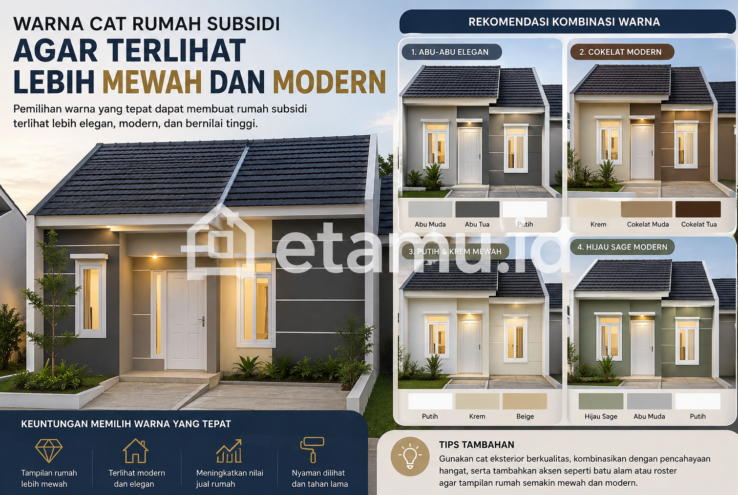 warna cat rumah subsidi